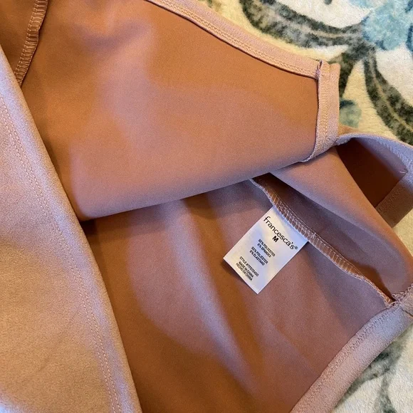 Francesca’s Blue Rain Pink Suede Mini Skirt - Picture 10 of 12